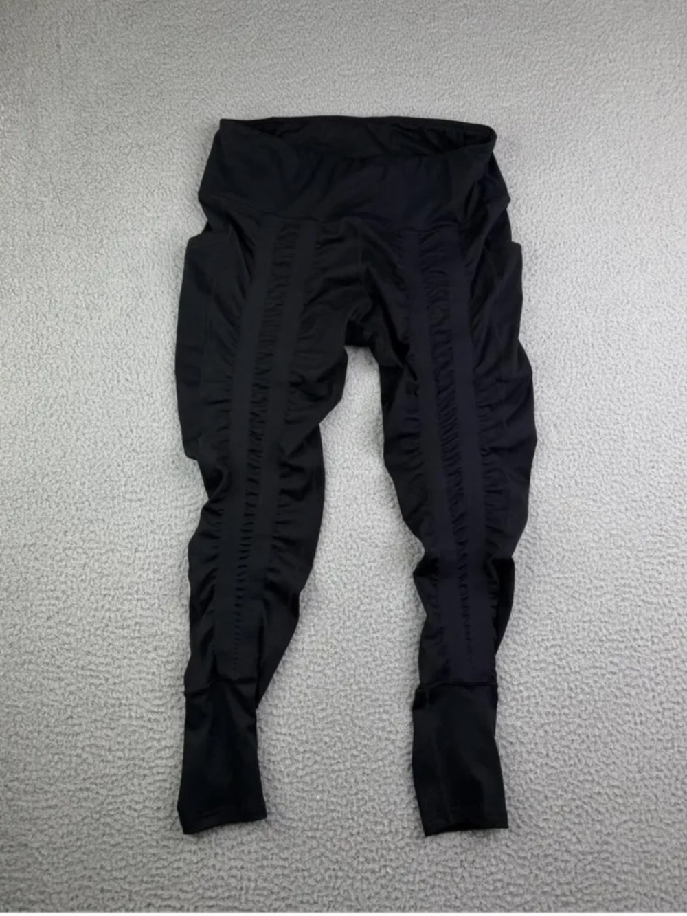 Sweetflexx Black Hi-Rise Resistance Band Capri Leggings Size 12